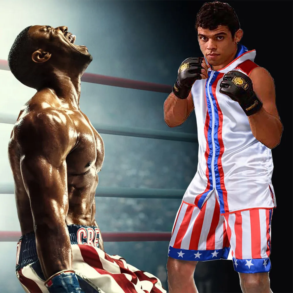 Kids Boxing Costume Creed 2 Costume Adonis Johnson Boxing Suit Boy