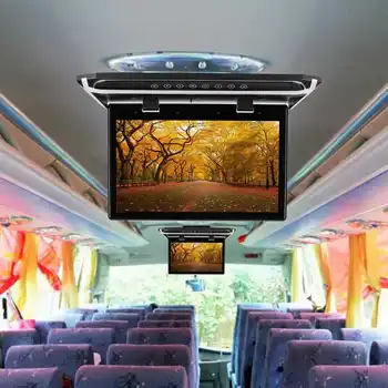 

15.6" HD Wide Screen Car DVD Player HDMI Car Ceiling Flip Down Monitor Roof Mount Player 1920*1080