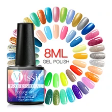 Mtssii 1/2Pcs UV Nail Gel Polish Set DIY Glitter Salon Nail Lacquer Enamel Semi Permanent Pink Led Gel Kits Nail Art Decoration