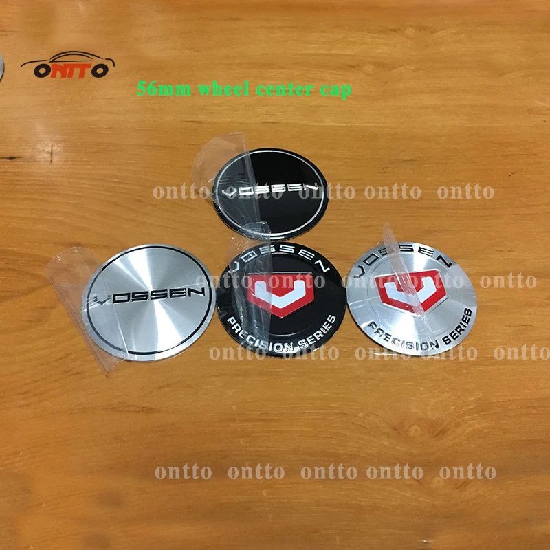 

4pcs auto styling 56mm vossen wheel center sticker 65mm emblem badge stickers new for Tapas Llantas Calota Centro 3d sticker