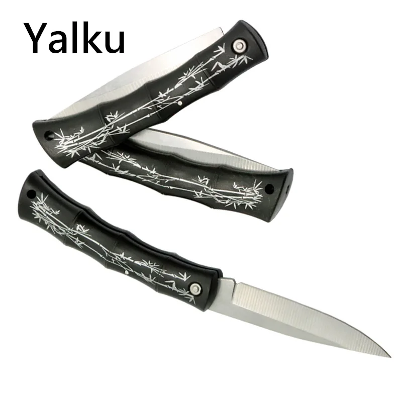 

Yalku Hot Sale Folding Knife Pocket Knife Survival Outdoor Camping Tools Fruit Folding KnifeSurvival Hand Tool Blade Fishing