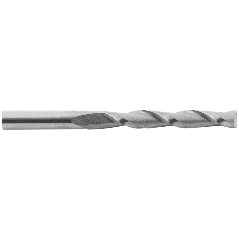 BMBY-10x 1/8 inch 3.175mm Carbide CNC Double Two Flute Spiral Bits End Mill Router 22mm