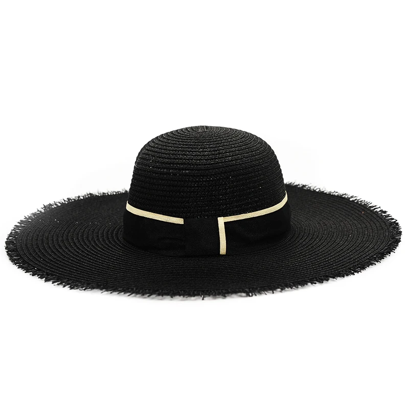 Cappelli Chapeau Haisum мода солнцезащитный козырек Женская Летняя шляпка шляпы для женщин крупнозернистая Солома складной пляж Hn01