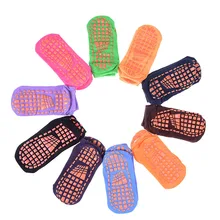 Женские махровые хлопковые нескользящие носки для пилатеса с открытой спиной невидимые силиконовые носки для йоги 1 пара