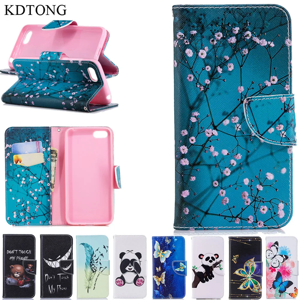 

KDTONG Case sFor Huawei Y5 Prime 2018 Case Leather Flip Magnetic Wallet Card Cover For Coque Huawei Y5 2018 Case Cover Capa