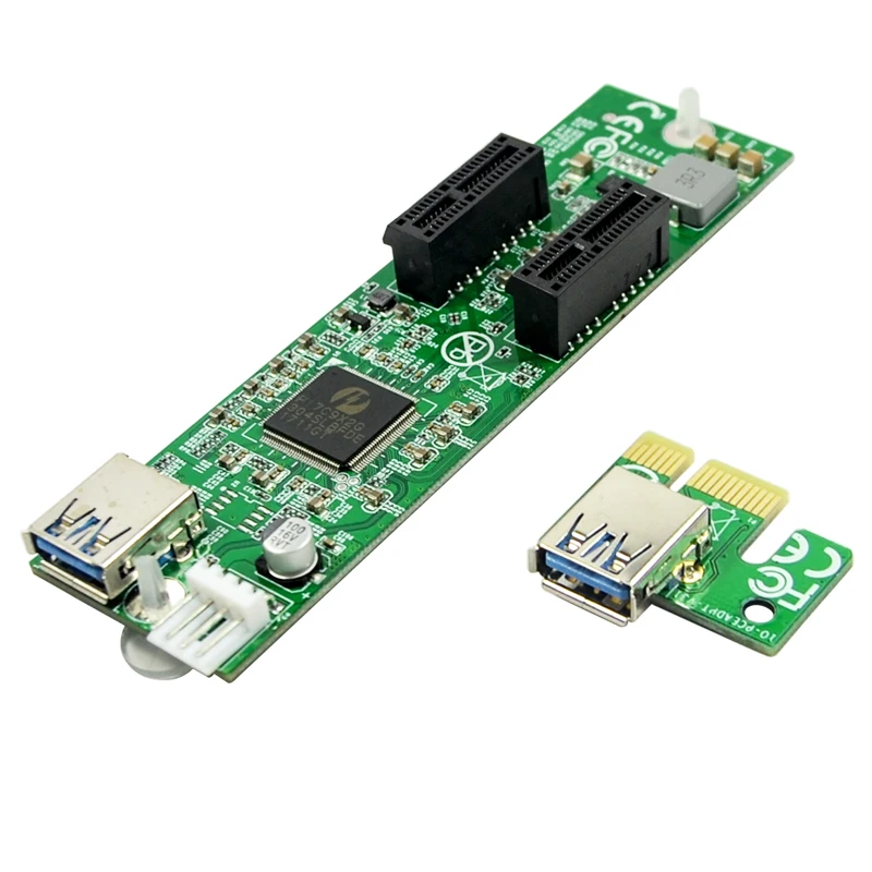 Карта расширения PCI E Riser 1 2 Express x1 Удлинительный Кабель USB 3 0 большой 4 контактный и