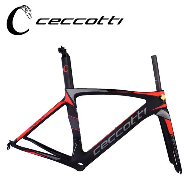 Flash Deal 2018 carbon road frame T1000 new arrive Ceccotti brand carbon racing bike frame with bike parts 1