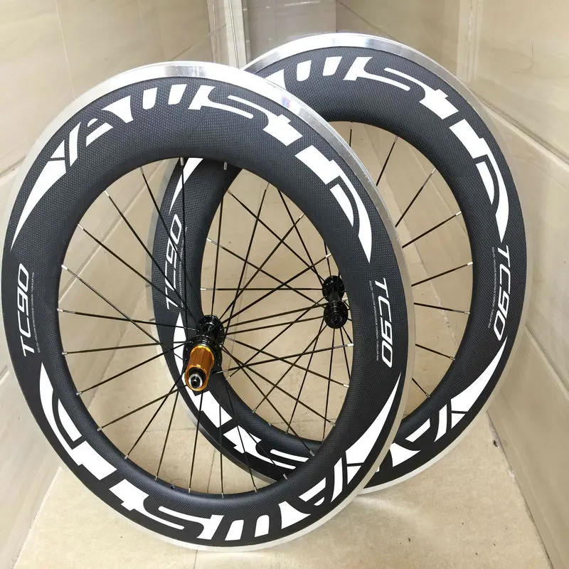 

Top quality T800 bicycle carbon wheels TC90 88mm AWST alloy brake surface bike carbon wheels 23mm width Novatec 291 hubs wheels