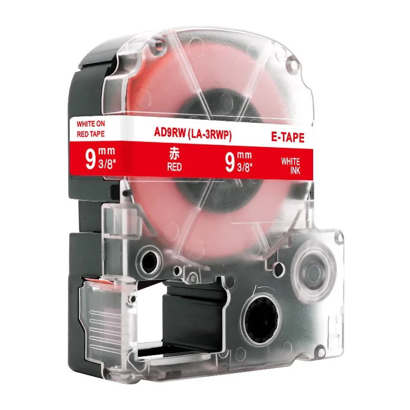 Labelife 1 шт. SS9KW LC-3WBN совместимый Epson LabelWorks LK ленты Стандарт 9 мм для LW-300, LW-400 SR530C - Цвет: White on Red