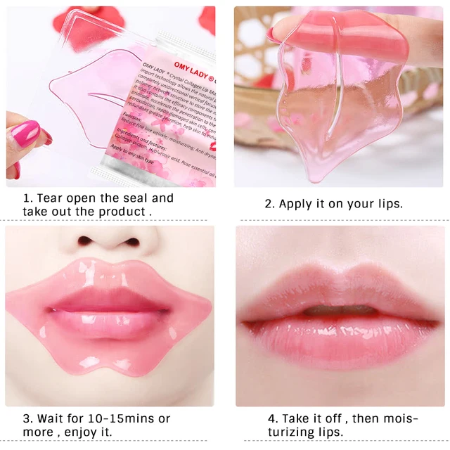 OMY LADY Lip Gel Mask Care Hydrating Repair Blemishes Lighten Lip Line Collagen Mask Lip Color