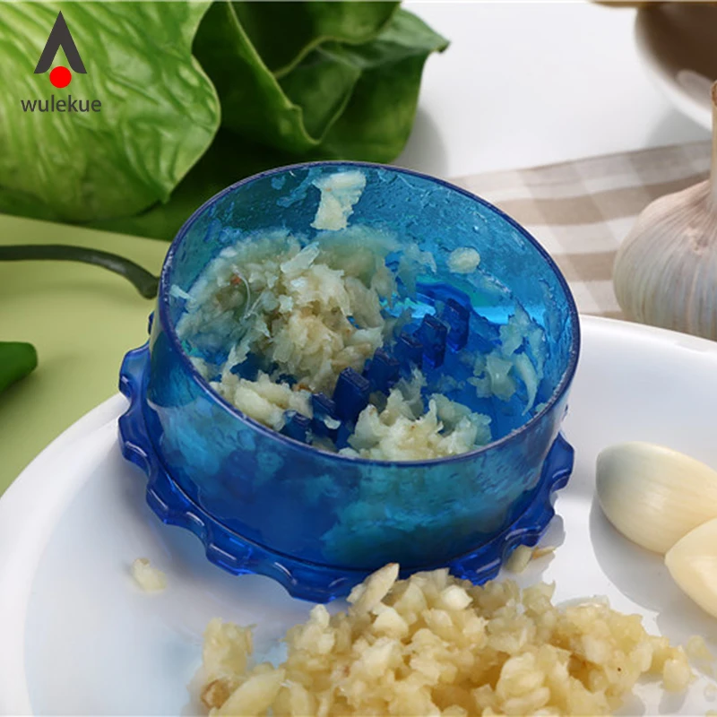 

Wulekue Plastic Manual Garlic Press Peeler Crusher Masher Twist Grater Spice Grinder Fruit Vegetables Tools Kitchen Accessories