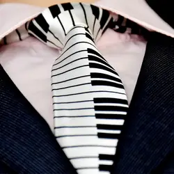 Новая мода галстук художник джентльмен галстуки тамада Свадебная вечеринка элегантный клавиатура шелковая гравита тонкая стрела галстук