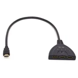 3 Порты и разъёмы 3x1 ручное управление HDMI Интеллектуальные Мини-коммутатор с 50 см косичка для HDTV-4k2k, 3D, 1080 P и HDCP