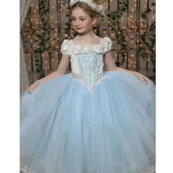 

2-7Years Girls Dresses Princess Dress+Shawl Fairy Tail Toddler Baby Wedding Party Sheer Dress Cosplay Costume Clothes