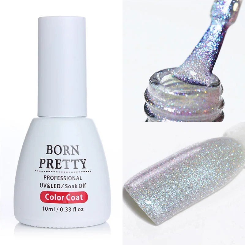 10 ml nacido bonito holográfico UV Gel esmalte remojo para UV LED manicura 1 botella arte uñas Gel polaco la capa de Base No limpiar la capa superior 10 ml nacido bonito holográfico UV Gel esmalte remojo para UV LED manicura 1 botella arte uñas Gel polaco la capa de Base No limpiar la capa superior