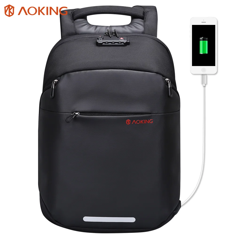 

Multifunctional TSA Lock Luggage Men Backpack with External USB Charge fit 15.6 Men Fashion Waterproof Laptop Backpack