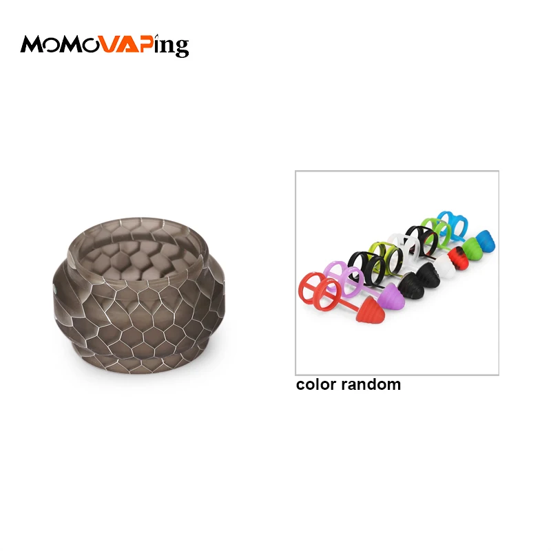 

With Random Color Cap Resin Snake Replacement resin Glass Tube and drip tip Cap For TFV8 baby V2 / tfv mini v2 / tf tank