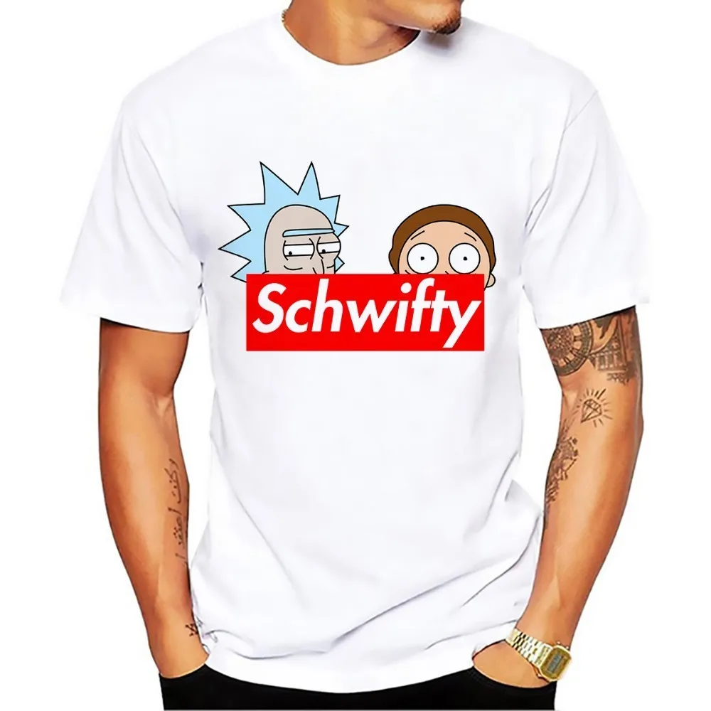 Ricky Получить Schwifty забавная аниме мастер Футболка мужская JOLLYPEACH Новая Летняя