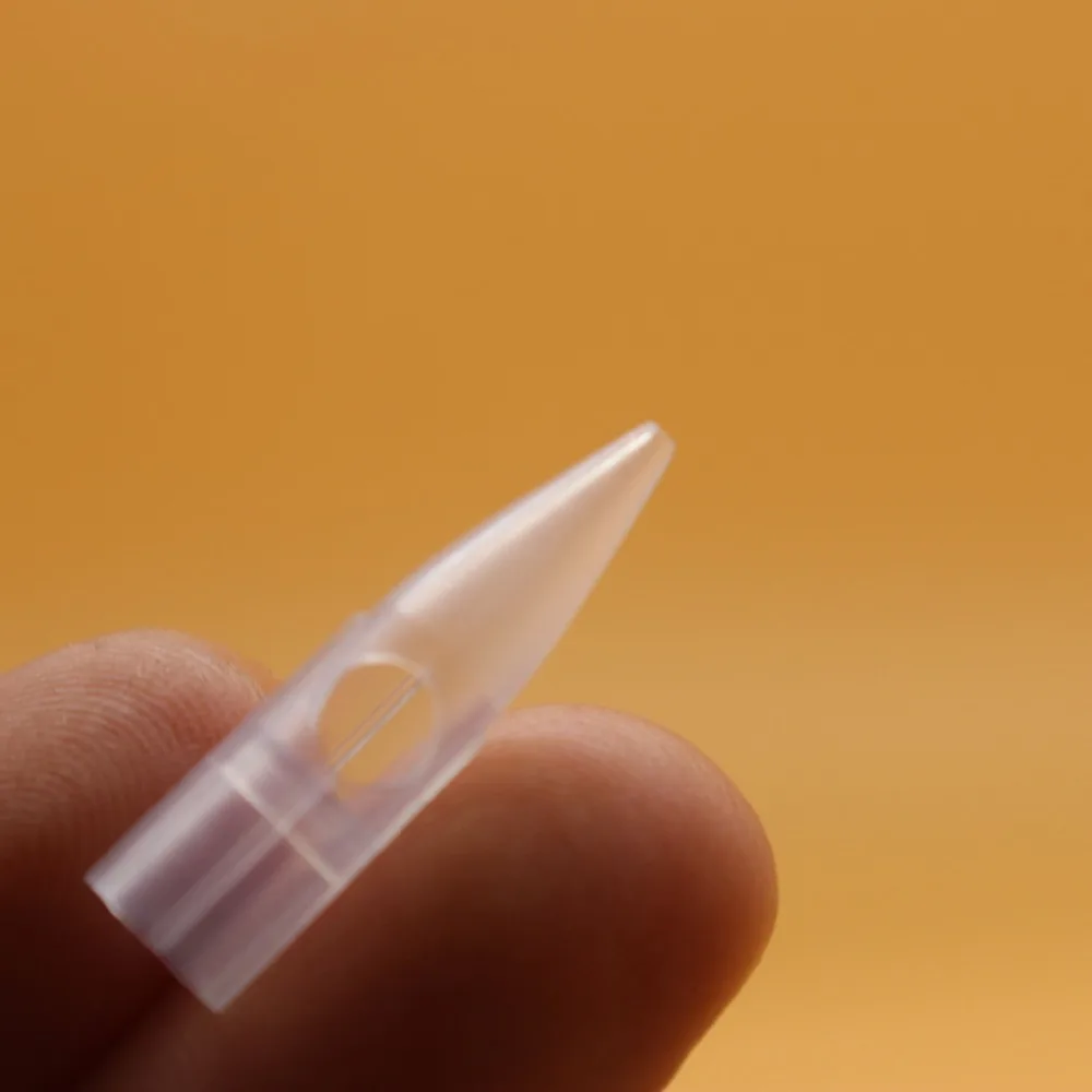 100Pcs 1RL Tattoo Caps Permanent Makeup Tattoo Needle Tips For BioTouch Drangon/Mosaic/Merlin Eyebrow Lip Machine