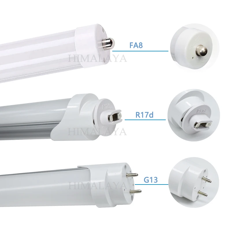 Vente Toika 50 pcs 40 W 2400 MM 8FT Seule broche T8 LED Tube Lumière FA8 G13 R17D AC 85 265 V