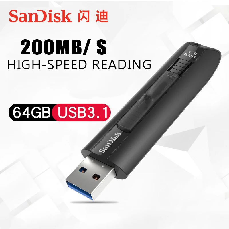 Original SanDisk CZ880 Extreme PRO 128GB USB 3.1  Flash Drive 256GB Pen Drive high speed 420mb/s Pendrive Business Car U disk