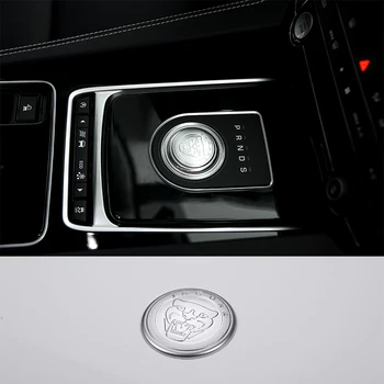 

New!! Matte ABS Chrome Gear Shift Knob Cover Decoration Trim Sticker For Jaguar XF XE XJ XJL F-Pace f pace Car Accessories