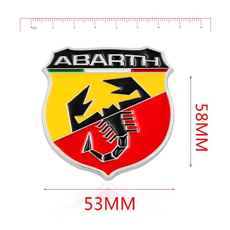 3D металлический итальянский Скорпион Abarth, клейкий значок, эмблема, наклейка, наклейка для Fiat Viaggio Abarth Punto, 124, 125, 500, автомобильный стиль