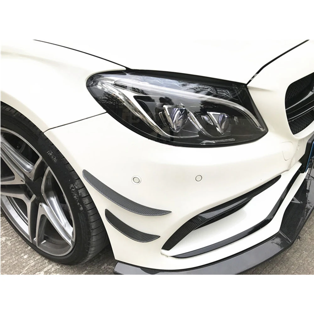 Передний бампер из углеродного волокна класса C Боковая Отделка для Mercedes Benz W205 C63