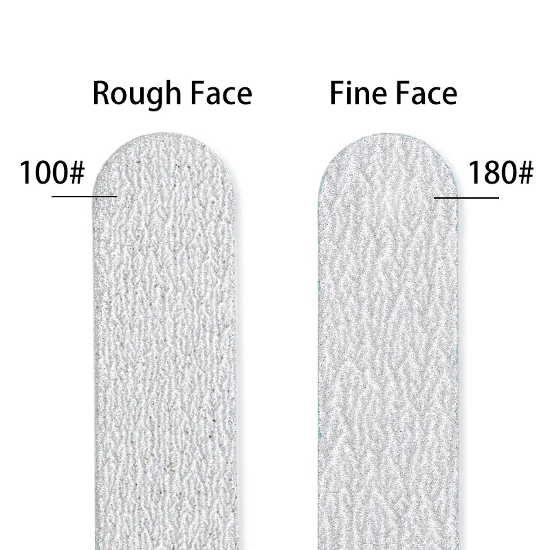 Одноразовая наждачная бумага для ногтей, профессиональные 100/180 двойные шлифовальные пилки для ногтей, УФ Гель-лак, маникюрный инструмент, аксессуары