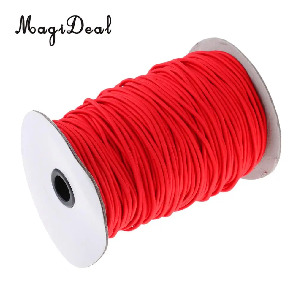 MagiDeal 3mm Elastic Bungee Cord Marine Grade Shock Rope Stretch Band Tie Down Kayak Boat Tent Poles Tarpaulin - Various Length