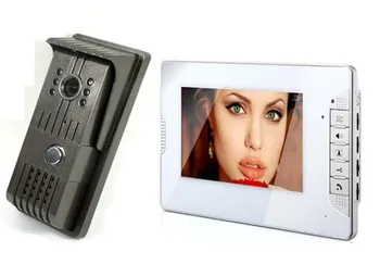 

7"TFT LCD video door phone / intercom system Security doorbell, (1*camera+1*monitor) , IR Camera