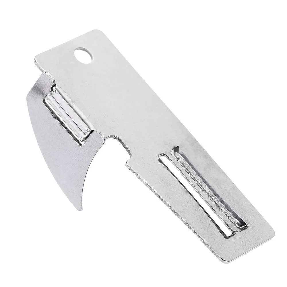 Нержавеющая сталь ЕДК складной настоящий двойной нож открывалка 2 в Мульти-инструмент с отверстием для ключа