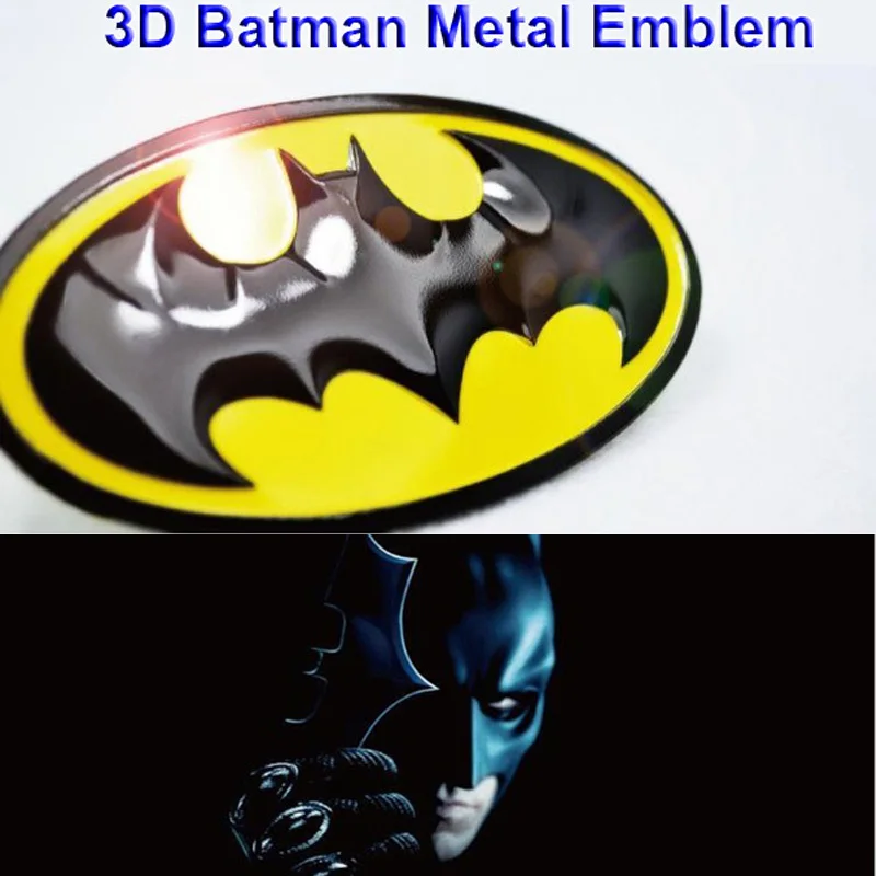 

1x Universal Car Auto Motor 3D Dark Knight Batman Logo Gobo Symbol Metal Alloy Emblem Badge Decal Sticker 0018