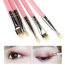 XIMIVOGUE 5Pcs Pink Double Side Eye Shadow Brush Cosmetic Applicator for Shadows Makeup Sponge Brushes Tool Pinceis de maquiagem