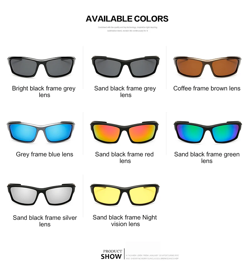 Unisex Night Vision 100% UV400 Polarised Driving Sun Glasses For Men Polarized Stylish Sunglasses Male Goggle Eyewears_voghion.com