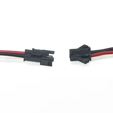 

50Pairs 100pair 10cm 15cm SM2.54 Long Led Downlight SM 2Pins Plug Cable Male to Female Wire Connector Outer diameter 2.2mm