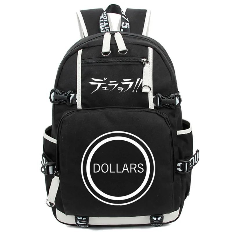 Рюкзак для ноутбука Durarara нейлоновый вместительный студентов аниме|bag atmosphere|backpack