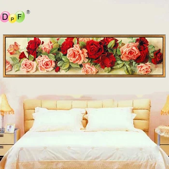 

DPF DIY 5D Diamond Embroidery Crystals Diamond Mosaic Picture flowers Round Rhinestones Diamond Painting Cross Stitch Kits