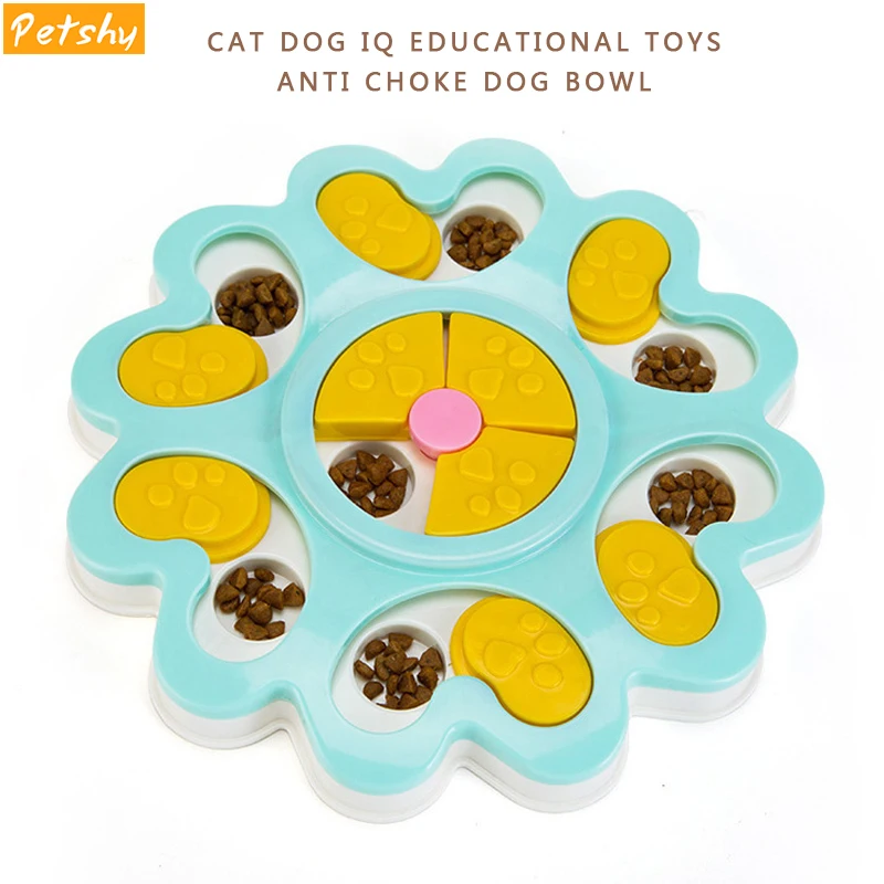Petshy Cat Dog IQ Educational Toys Slow Feeding Food Bowl Puppy Pet