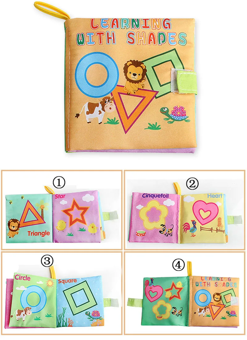 Baby Books 0 12 months soft cloth book educational for baby Newborns Kids Learning toddlers Toys Infant sensory Books rustle
