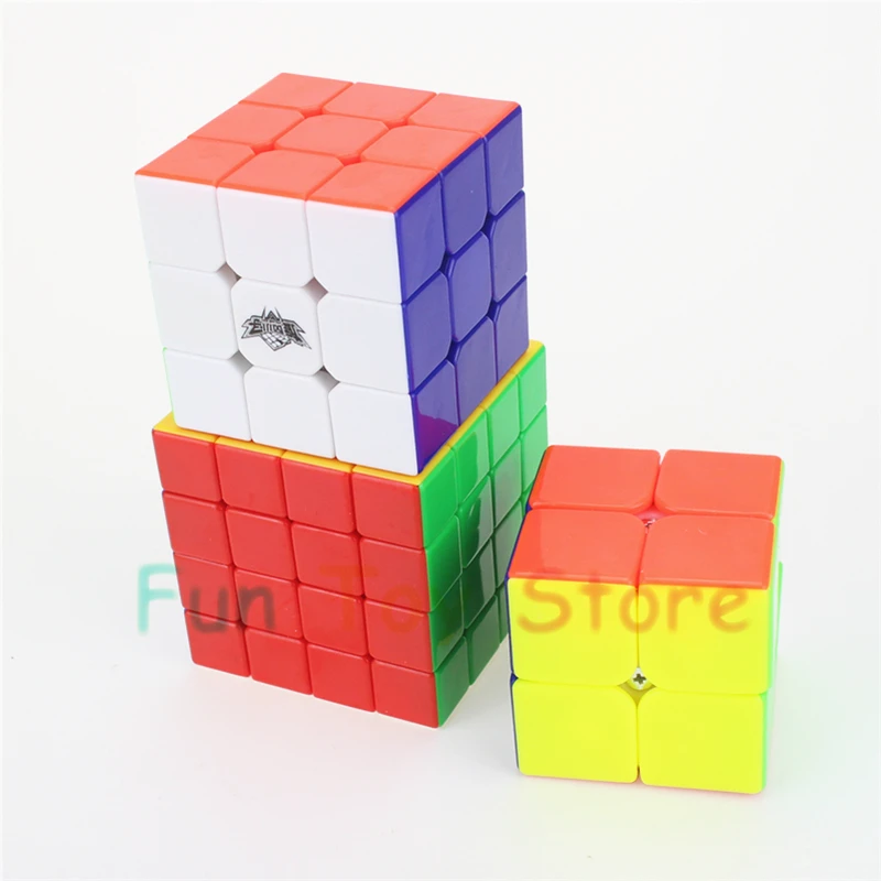 Kaufen Cyclone Jungen 2x2 3x3 4x4 1 Set 3 stücke Magic Cube Puzzle Cube geschwindigkeit Cubo Quadrat Puzzle Keine Aufkleber Geschenk Pädagogisches Spielzeug für Kinder