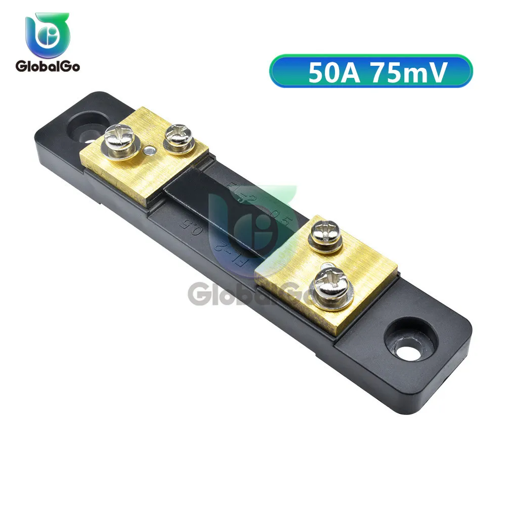 50A 75mV 10A 20A 30A 50A 100A 75mV внешний шунт FL-2 измеритель величины тока измерения шунтирующие резисторы для цифровой амперметр - Цвет: 50A 75mV