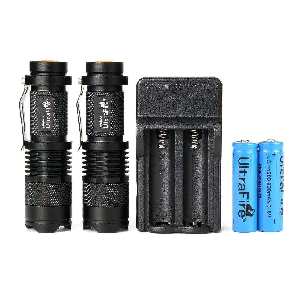 

LED Flashlight Pocket Adjustable Torch 3 Modes 300LM With 14500 Rechargeable Battery Zoomable LED antorcha linterna led