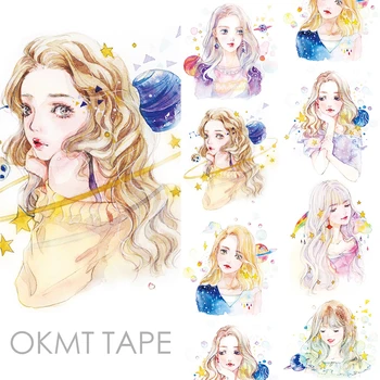 

Planet Girl Decorative Sticker Washi Tape Special Ink