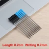20 PCS/LOT Wholesale Ballpoint Pen Refill 0.7mm Length 8.2cm Short Blue And Black Ink Refill 82mm Replacement Pens For School 1