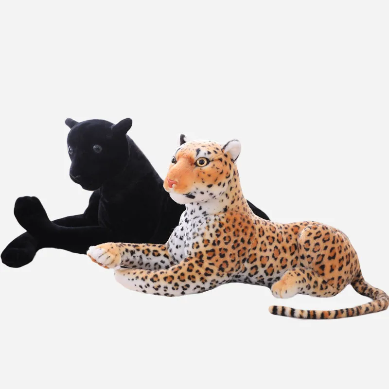 30 см-90 см игрушка пантера реалистичные мягкие животные Черная пантера плюшевые реалистичные леопардовые мягкие куклы подарок для детей