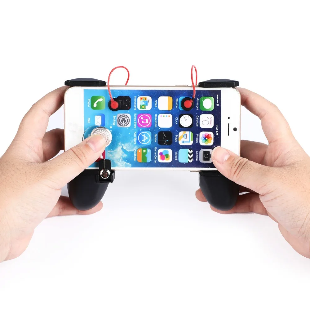 

2 in 1 Universal Mobile Phone Gamepad Controller L1R1 Trigger Fire Button Shooter Controller For PUBG For iphone Android
