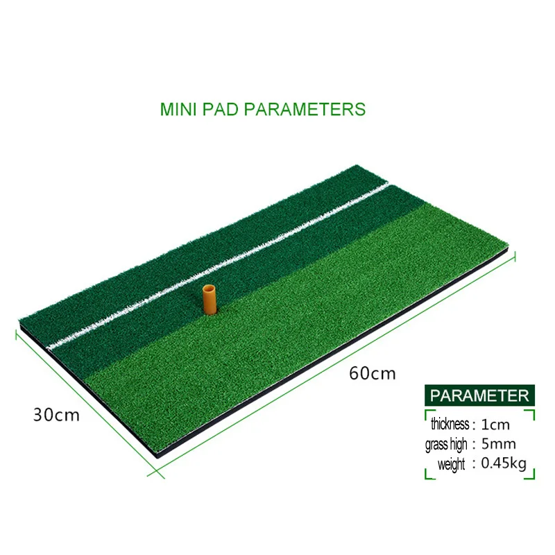60*30CM Indoor Backyard Golf Mat Residential Training Hitting Pad Practice Rubber Tee Holder Grass Mat Grassroots Green 60*30CM Indoor Backyard Golf Mat Residential Training Hitting Pad Practice Rubber Tee Holder Grass Mat Grassroots Green