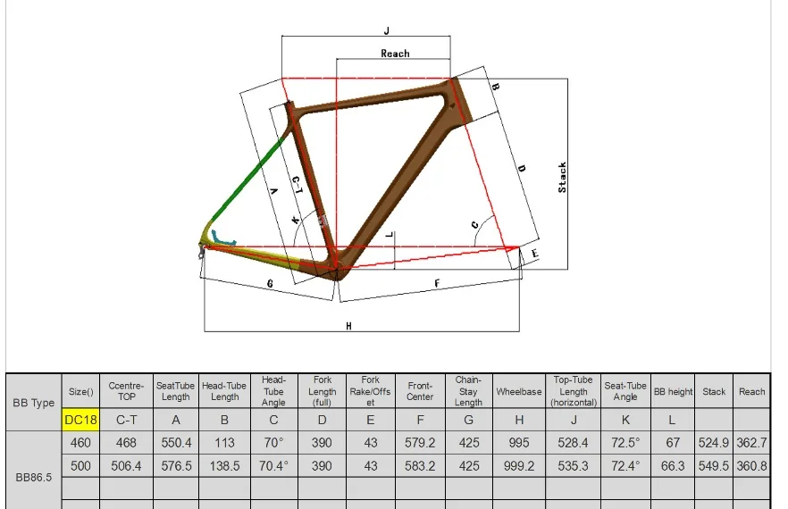 Best 2018 new carbon road frame Disc brake DCRF18 46/50cm BB86 chinese carbon frames with 2 years warranty 5