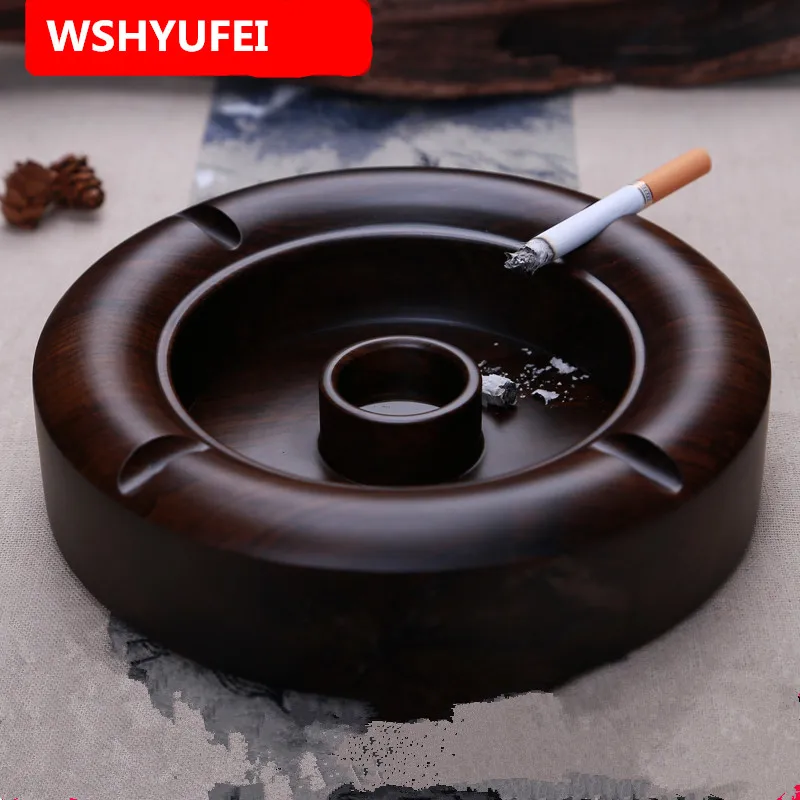 Wholesale Natural Ebony Ashtray Family Party Bar Decoration Gifts